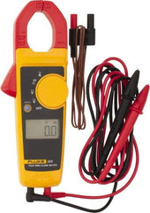 Fluke - 323, CAT IV, CAT III, Digital True RMS Clamp Meter with 1.18" Clamp On Jaws - 600 VAC/VDC, 400 AC Amps, Measures Voltage, Continuity, Current, Resistance - Benchmark Tooling