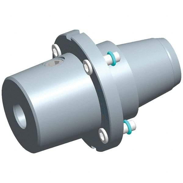 Exsys-Eppinger - PRECI-FLEX Straight Shank with Weldon Flat 3/8" Hole End Mill Holder/Adapter - 3/8" Nose Diam, 40mm Projection, Through Coolant - Exact Industrial Supply