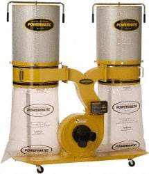 Jet - 115/230 Volt Dust Collector - 236 CFM Air Flow, 10-1/2" Static Pressure Water Level - Benchmark Tooling