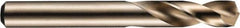DORMER - 5.2mm 135° Spiral Flute High Speed Steel Screw Machine Drill Bit - Bright Finish, Right Hand Cut, 26mm Flute Length, 62mm OAL, Split Point, Straight Shank - Benchmark Tooling