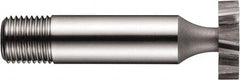 DORMER - 7/8" Diam x 5/32" Face Width, High Speed Steel, 8 Teeth, Shank Connection Woodruff Keyseat Cutter - Uncoated, 1/2" Shank, Staggered Teeth, ANSI 507 - Benchmark Tooling