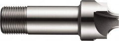 DORMER - 1/16" Radius, 3/8" Mill Diam, 4 Flute High Speed Steel Corner Rounding End Mill - Single End, Uncoated, 2.3819" OAL, 3/8" Shank Diam - Benchmark Tooling