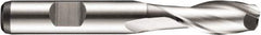 DORMER - 8mm Diam, 19mm LOC, 2 Flute Powdered Metal Keyway End Mill - Spiral Flute, Uncoated, 10mm Shank Diam, 69mm OAL, 30° Helix, Centercutting - Benchmark Tooling
