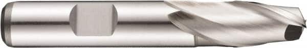DORMER - 18mm Diam, 19mm LOC, 2 Flute Powdered Metal Keyway End Mill - Spiral Flute, Uncoated, 16mm Shank Diam, 79mm OAL, 30° Helix, Centercutting - Benchmark Tooling