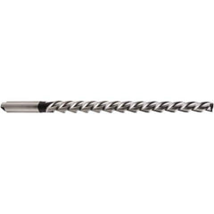 DORMER - 8mm Pin, 0.4255" Diam, 0.3113" Small End, 10mm Diam Tanged Shank, 145mm Flute, Taper Pin Reamer - Benchmark Tooling