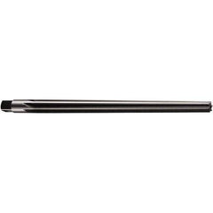 DORMER - 10mm Pin, 0.528" Diam, 0.3901" Small End, 13.3mm Diam Straight Shank, 175mm Flute, Taper Pin Reamer - Benchmark Tooling