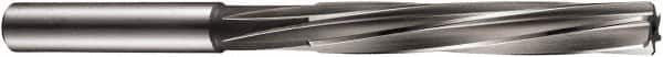 DORMER - 5.5mm High Speed Steel 6 Flute Chucking Reamer - Spiral Flute, 5.48mm Straight Shank, 47mm Flute Length, 93mm OAL - Benchmark Tooling