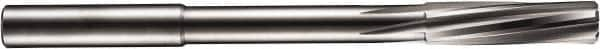 DORMER - 2.5mm Solid Carbide 4 Flute Chucking Reamer - Spiral Flute, 4mm Straight Shank, 16mm Flute Length, 59mm OAL - Benchmark Tooling