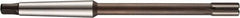 DORMER - 14mm Solid Carbide 6 Flute Chucking Reamer - Straight Flute, 1MT Morse Taper Shank, 19mm Flute Length, 189mm OAL - Benchmark Tooling