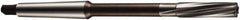 DORMER - 15mm Carbide-Tipped 8 Flute Chucking Reamer - Spiral Flute, 2MT Morse Taper Shank, 50mm Flute Length, 204mm OAL - Benchmark Tooling