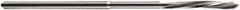 DORMER - 4mm Solid Carbide 6 Flute Chucking Reamer - Spiral Flute, 4mm Straight Shank, 19mm Flute Length, 75mm OAL - Benchmark Tooling