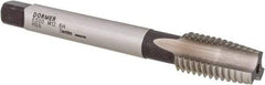 DORMER - M12x1.75 Metric Coarse 6H 3 Flute Bright Finish High Speed Steel Straight Flute Machine Tap - Taper, Right Hand Thread, 89mm OAL, 22mm Thread Length, Oversize - Exact Industrial Supply