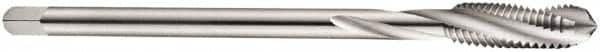 DORMER - M30x3.50 Metric Coarse 4 Flute 6H Bottoming Spiral Flute Tap - Cobalt, Bright Finish, 180mm OAL, Right Hand Flute, Right Hand Thread, Series E258 - Benchmark Tooling