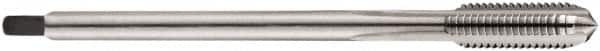 DORMER - M3x0.50 Metric Coarse 6H 3 Flute Bright Finish Cobalt Straight Flute Machine Tap - Bottoming, Right Hand Thread, 56mm OAL, 10mm Thread Length, Oversize - Benchmark Tooling