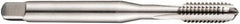 DORMER - #5-40 UNC 2B 3 Flute Bright Finish Cobalt Straight Flute Machine Tap - Bottoming, Right Hand Thread, 56mm OAL, 10mm Thread Length, Oversize - Exact Industrial Supply