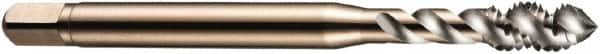 DORMER - M12x1.75 Metric Coarse 3 Flute 6H Bottoming Spiral Flute Tap - Cobalt, Bright Finish, 89mm OAL, Right Hand Flute, Right Hand Thread, Series E002 - Benchmark Tooling