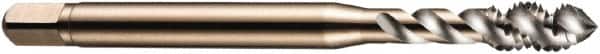 DORMER - M22x2.50 Metric Coarse 4 Flute 6H Bottoming Spiral Flute Tap - Cobalt, Bright Finish, 118mm OAL, Right Hand Flute, Right Hand Thread, Series E002 - Benchmark Tooling