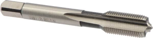 DORMER - M8x0.75 Metric Fine 6H 3 Flute Bright Finish High Speed Steel Straight Flute Standard Hand Tap - Bottoming, Right Hand Thread, 56mm OAL, 16mm Thread Length, Oversize - Exact Industrial Supply