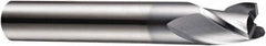 DORMER - 3.5mm Diam, 4mm LOC, 3 Flute Solid Carbide Keyway End Mill - Spiral Flute, AlCrN Finish, 6mm Shank Diam, 50mm OAL, 30° Helix, Centercutting - Benchmark Tooling