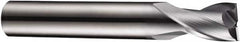 DORMER - 14mm Diam, 14mm LOC, 2 Flute Solid Carbide Keyway End Mill - Spiral Flute, AlCrN Finish, 14mm Shank Diam, 75mm OAL, 30° Helix, Centercutting - Benchmark Tooling