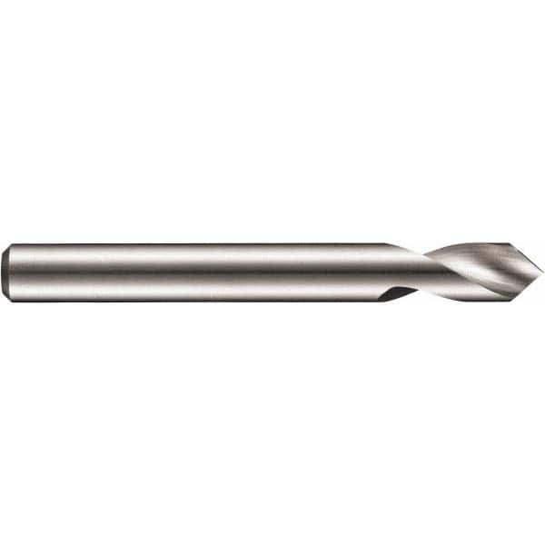 DORMER - 6mm Body Diam, 90°, 66mm OAL, Solid Carbide Spotting Drill - Benchmark Tooling