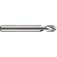 DORMER - 12mm Body Diam, 90°, 102mm OAL, Solid Carbide Spotting Drill - Benchmark Tooling