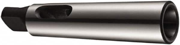 DORMER - MT1 Inside Morse Taper, MT2 Outside Morse Taper, Standard Reducing Sleeve - Hardened & Ground Throughout, 92mm OAL - Exact Industrial Supply