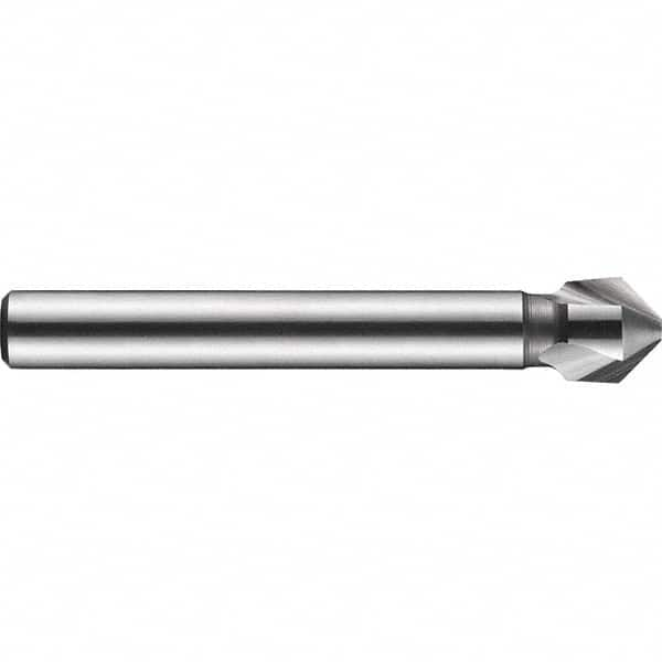 DORMER - 6mm Shank Diam, 3 Flute 90° High Speed Steel Countersink - Benchmark Tooling