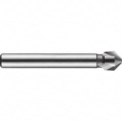 DORMER - 8mm Shank Diam, 3 Flute 90° High Speed Steel Countersink - Benchmark Tooling