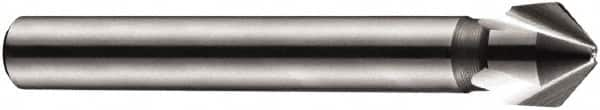 DORMER - 4mm Shank Diam, 3 Flute 90° High Speed Steel Countersink - Benchmark Tooling