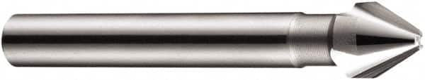 DORMER - 8mm Shank Diam, 3 Flute 60° High Speed Steel Countersink - Benchmark Tooling