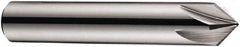 DORMER - 10mm Shank Diam, 7 Flute 90° High Speed Steel Countersink - Bright Finish, 60mm OAL, Single End, Straight Shank, Right Hand Cut - Benchmark Tooling