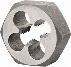 DORMER - M22x2.50 Metric Coarse Thread, Right Hand Thread, Hex Rethreading Die - High Speed Steel, Series F202 - Exact Industrial Supply