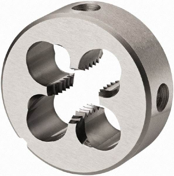 DORMER - 1/8-28 BSPP Thread, Nonadjustable Round Pipe Die - High Speed Steel, Right Hand Thread - Exact Industrial Supply