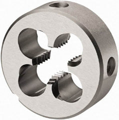 DORMER - 7/16-20 UNF Thread, High Speed Steel Round Die - 11mm Thick, Right Hand Thread, Series F130 - Exact Industrial Supply