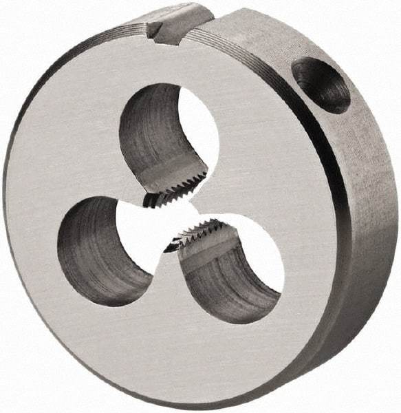 DORMER - M24x3.00 Metric Coarse Thread, High Speed Steel Round Die - 22mm Thick, Right Hand Thread, Series F100 - Exact Industrial Supply