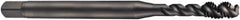 DORMER - 1-12 UNF 4 Flute 2B Bottoming Spiral Flute Tap - Cobalt, Oxide Finish, 160mm OAL, Right Hand Flute, Right Hand Thread, Series EX31 - Benchmark Tooling
