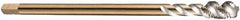 DORMER - M8x0.75 Metric Fine 3 Flute 6H Bottoming Spiral Flute Tap - Cobalt, Bright Finish, 80mm OAL, Right Hand Flute, Right Hand Thread, Series EX10 - Exact Industrial Supply