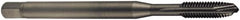 DORMER - #8-36 UNF, 3 Flute, Oxide Finish, Cobalt Spiral Point Tap - Bottoming Chamfer, Right Hand Thread, 63mm OAL, 12mm Thread Length, 4.5mm Shank Diam, 2B Class of Fit, Series EP31 - Exact Industrial Supply