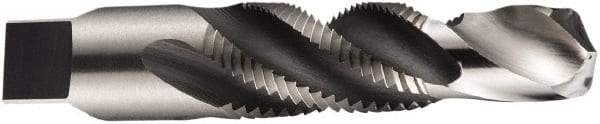 DORMER - 1/2-14 NPT, 4-3/8" OAL, 1/2" Drill Diam, Combination Drill & Tap - 4 Flutes, High Speed Steel, Bright Finish - Benchmark Tooling
