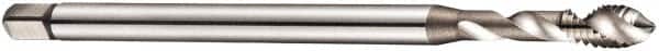 DORMER - M8x1.25 Metric Coarse 3 Flute 6H Bottoming Spiral Flute Tap - Cobalt, Bright Finish, 97mm OAL, Right Hand Flute, Right Hand Thread, Series E605 - Benchmark Tooling