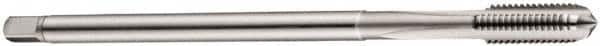 DORMER - M8x1.25 Metric Coarse 6H 3 Flute Bright Finish Cobalt Straight Flute Machine Tap - Plug, Right Hand Thread, 97mm OAL, 17mm Thread Length, Oversize - Benchmark Tooling