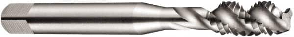 DORMER - BA4x0.66 BA 3 Flute Bottoming Spiral Flute Tap - High Speed Steel, Oxide Finish, 50mm OAL, Right Hand Flute, Right Hand Thread, Series E544 - Exact Industrial Supply