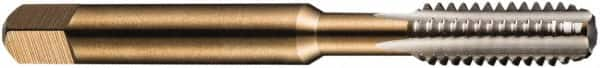 DORMER - BA6x0.53 BA 3 Flute Bright Finish High Speed Steel Straight Flute Machine Tap - Taper, Right Hand Thread, 44.5mm OAL, 9.5mm Thread Length, Oversize - Benchmark Tooling