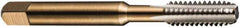 DORMER - BA6x0.53 BA 3 Flute Bright Finish High Speed Steel Straight Flute Machine Tap - Taper, Right Hand Thread, 44.5mm OAL, 9.5mm Thread Length, Oversize - Benchmark Tooling