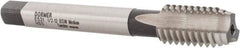 DORMER - 1/2-12 BSW 3 Flute Bright Finish High Speed Steel Straight Flute Machine Tap - Bottoming, Right Hand Thread, 89mm OAL, 22mm Thread Length, Oversize - Exact Industrial Supply