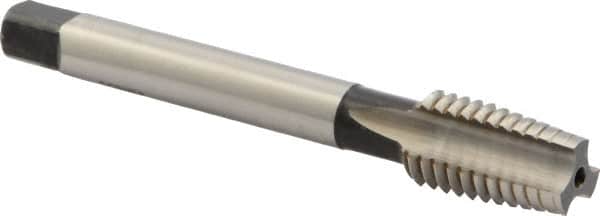 DORMER - 1/2-13 UNC 2B 3 Flute Bright Finish High Speed Steel Straight Flute Machine Tap - Taper, Right Hand Thread, 89mm OAL, 22mm Thread Length, Oversize - Exact Industrial Supply