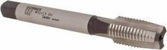 DORMER - M12x1.50 Metric Fine 6H 3 Flute Bright Finish High Speed Steel Straight Flute Machine Tap - Taper, Right Hand Thread, 89mm OAL, 22mm Thread Length, Oversize - Exact Industrial Supply