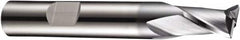 DORMER - 4mm Diam, 5mm LOC, 2 Flute Solid Carbide Keyway End Mill - Spiral Flute, AlCrN Finish, 6mm Shank Diam, 54mm OAL, 30° Helix, Centercutting - Benchmark Tooling