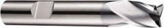 DORMER - 2mm Diam, 3mm LOC, 3 Flute Solid Carbide Keyway End Mill - Spiral Flute, AlCrN Finish, 6mm Shank Diam, 50mm OAL, 30° Helix, Centercutting - Benchmark Tooling